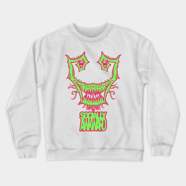 Socially Awkward Weed Crewneck Sweatshirt by RDandI